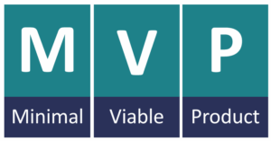 graphic showing that MVP stands for Minimal Viable Product