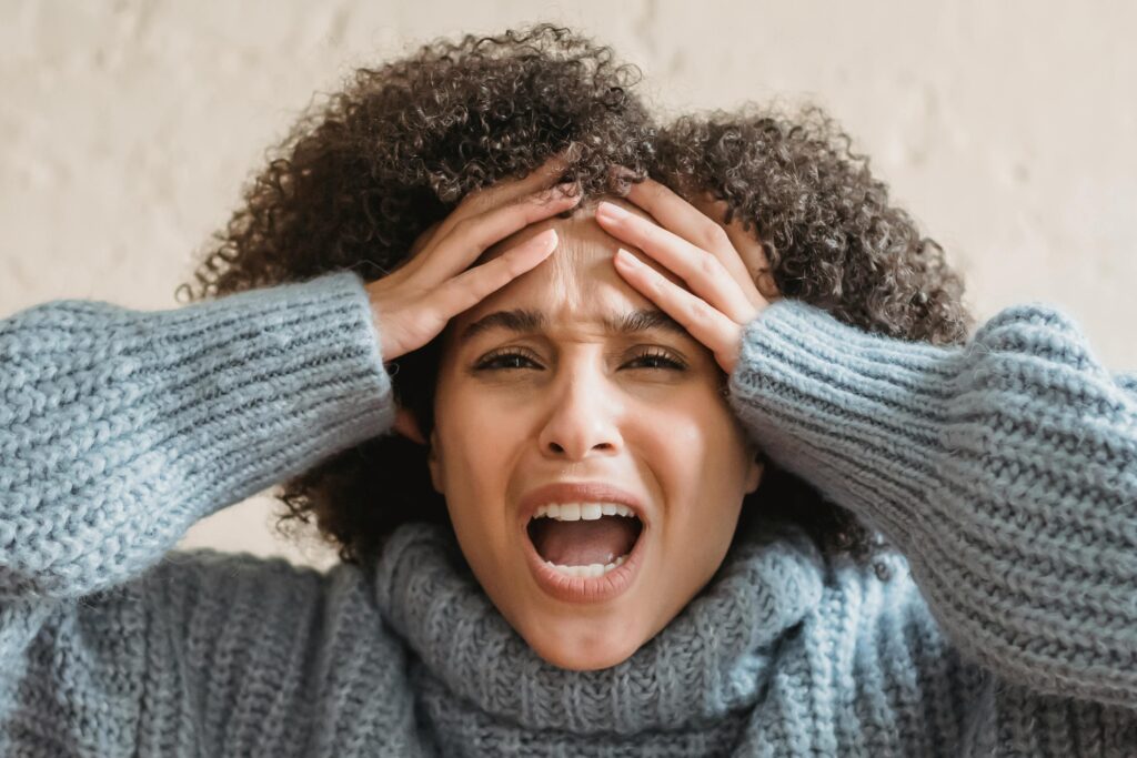 Frustrated woman