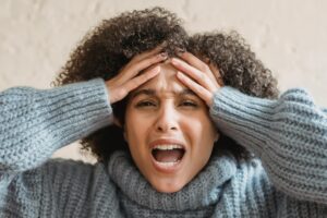Frustrated woman
